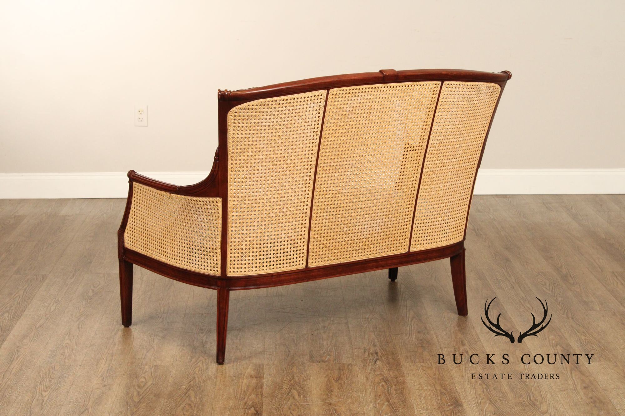 Regency Style Caned Settee