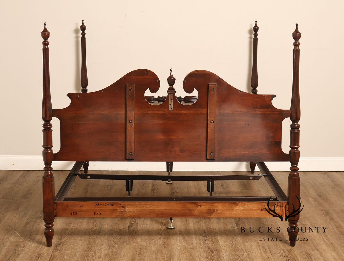 Ethan Allen 'Georgian Court' Queen Cherry Poster Bed