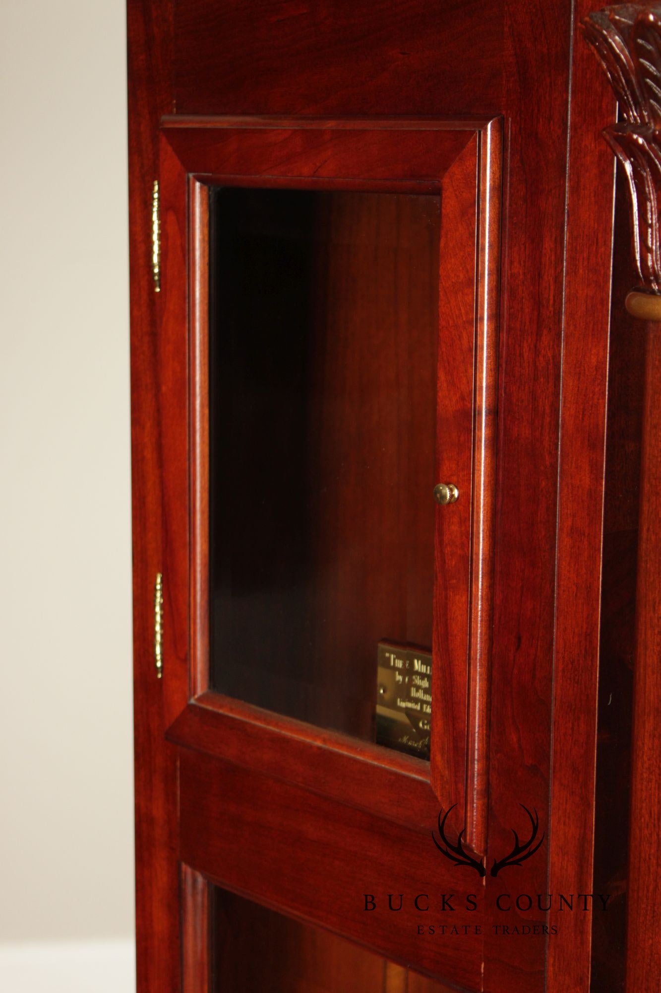 Sligh Mahogany Millennium Limited Edition Grandfather Clock With Corinthian Columns