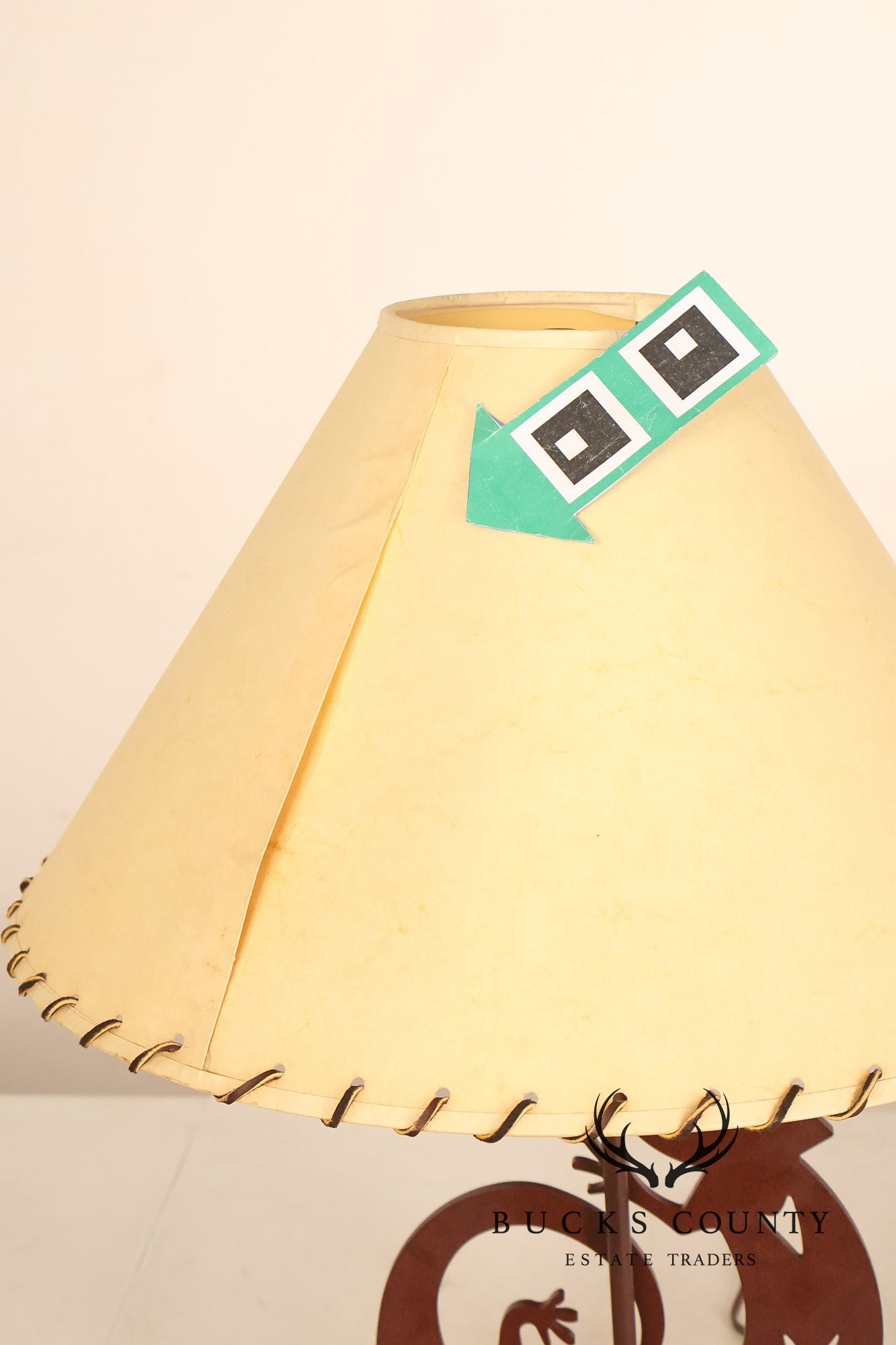 Southwestern Style Steel Gecko Table Lamp