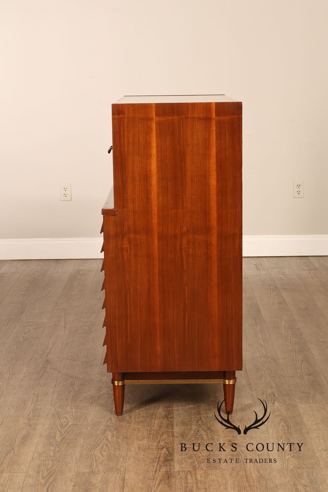 American Of Martinsville Mid Century Modern Walnut High Chest