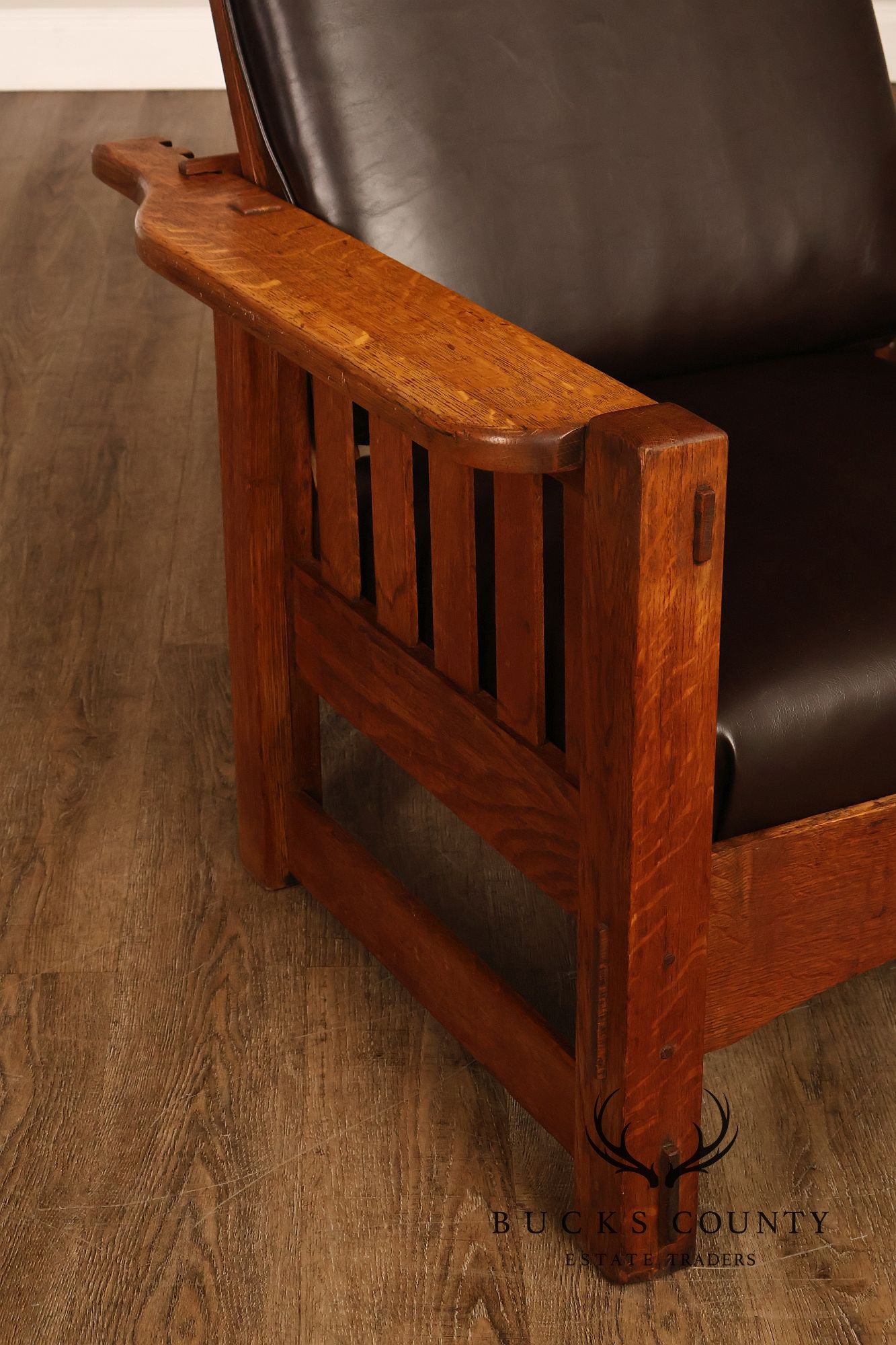 Antique Harden Arts & Crafts Oak Morris Chair