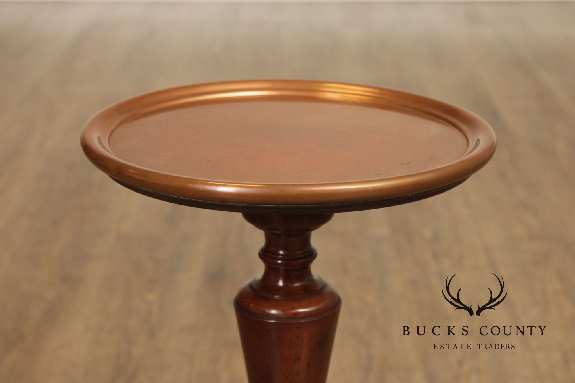 Kittinger Colonial Williamsburg Mahogany Copper Top Drinks Table