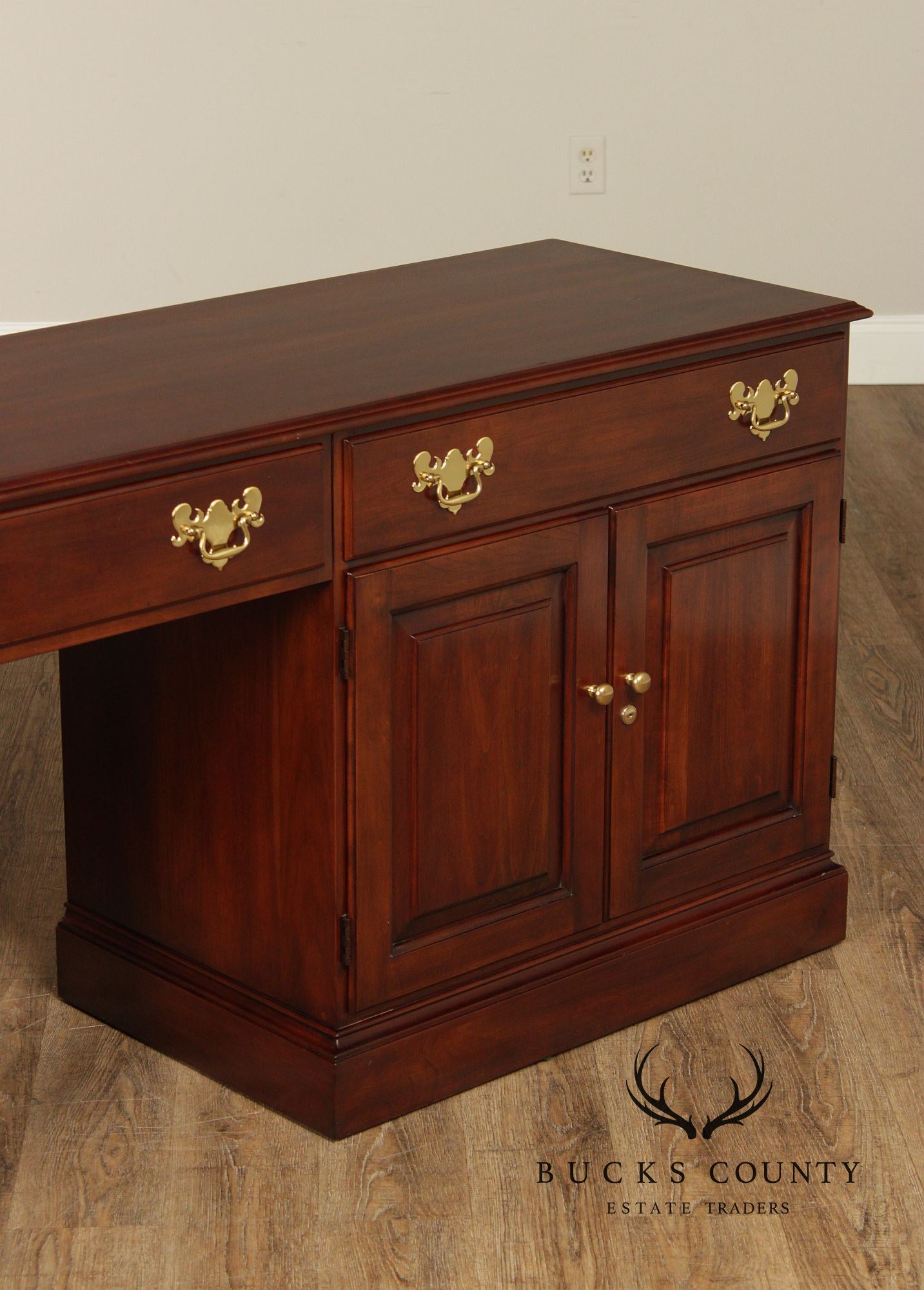 Statton Solid Cherry Executive Desk Credenza