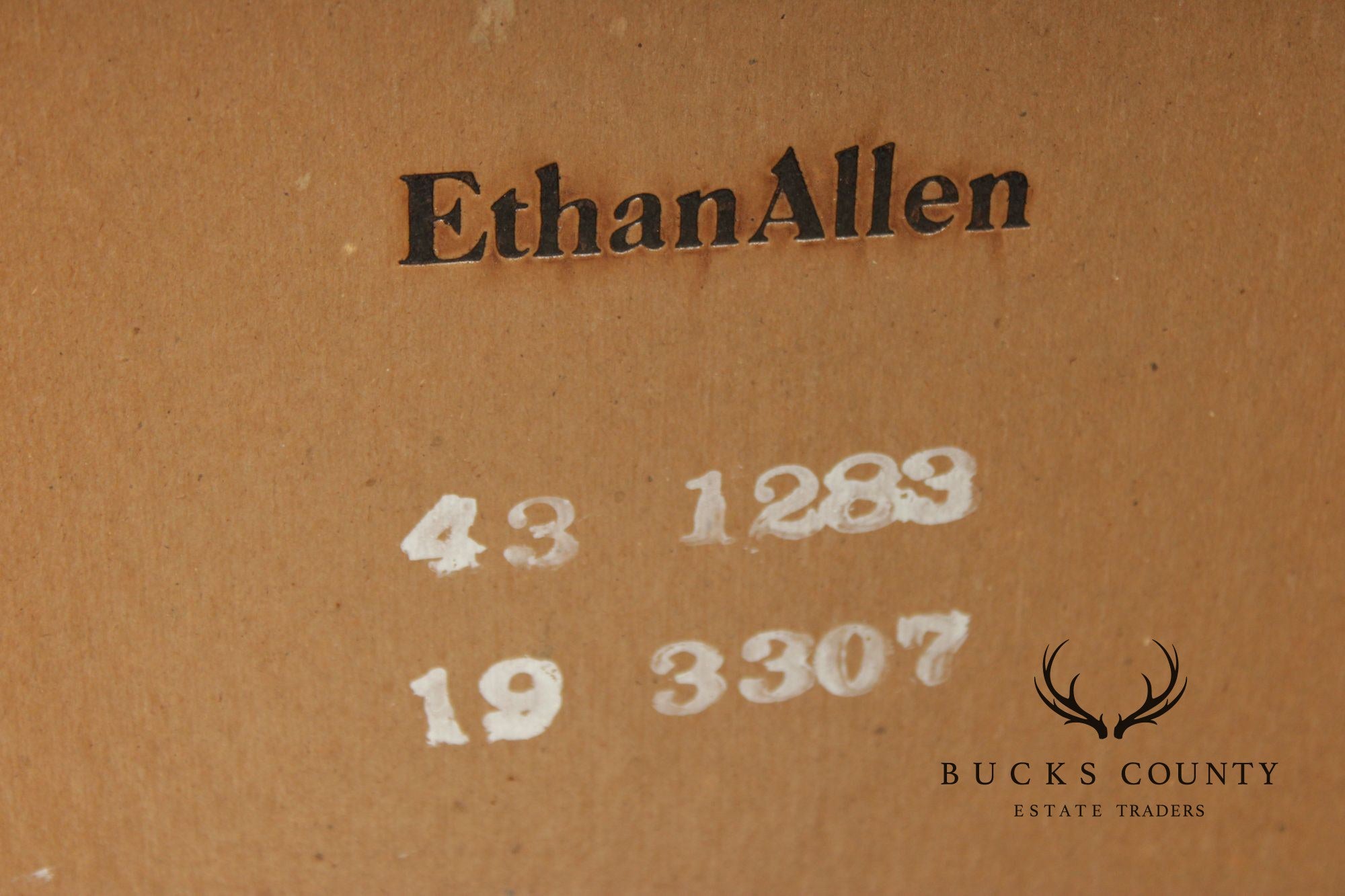 Ethan Allen Vintage Oval Pine Wall Mirror