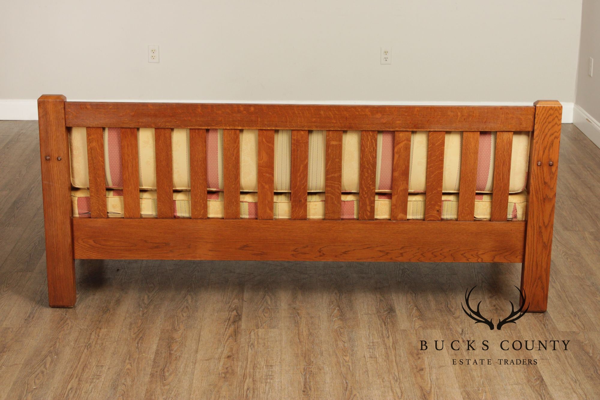 Antique Mission Style Oak Sofa