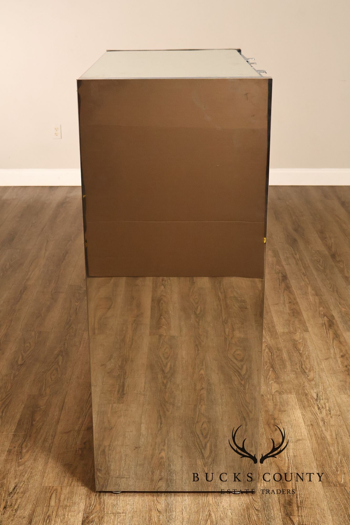 Ello Hollywood Regency Mirrored Armoire