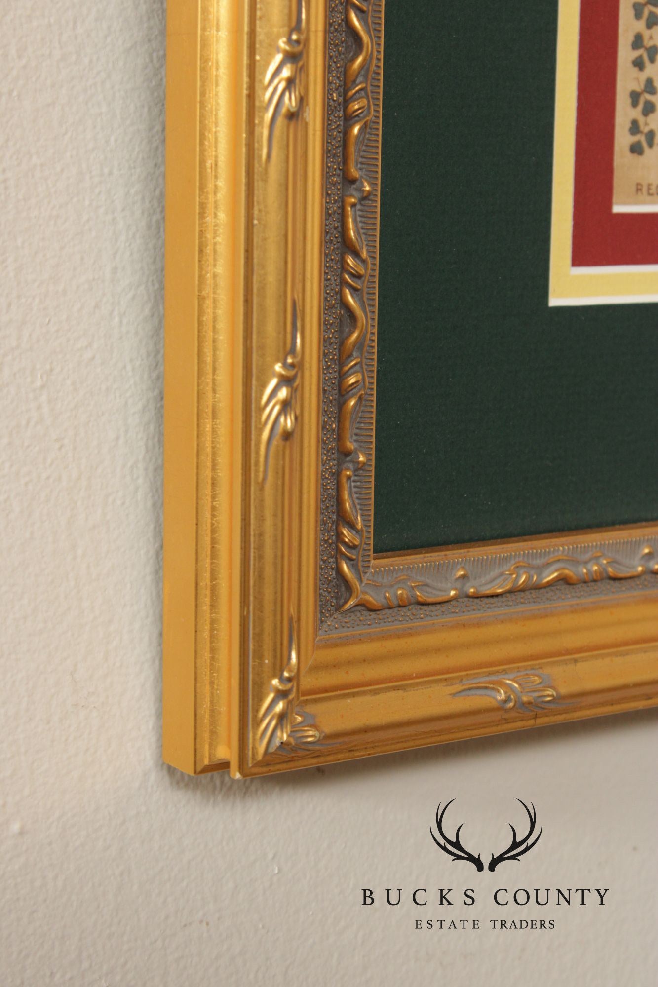 World War I Era Framed Handkerchief