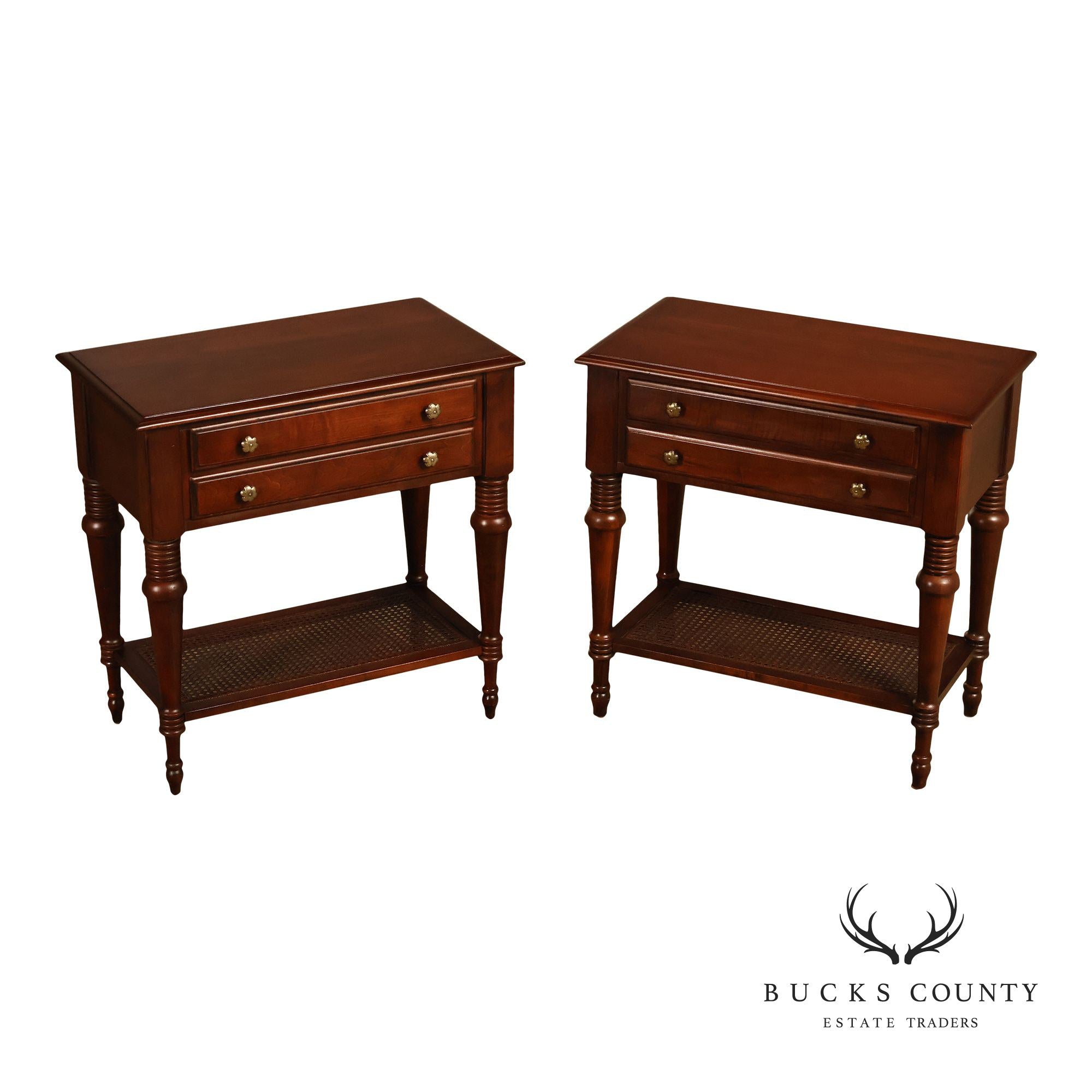 Ethan Allen British Classics Cayman Collection Pair Of Nightstands