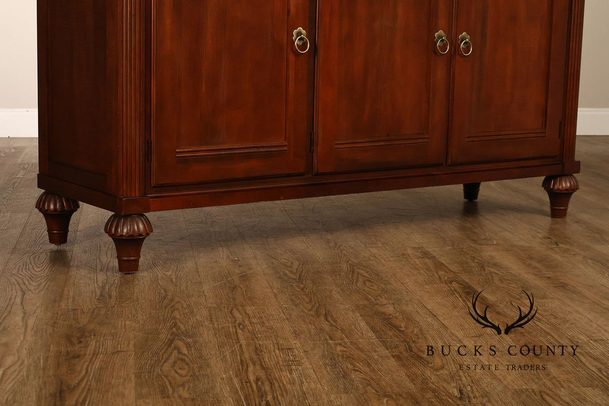 Ethan Allen 'British Classics' Carved Maple And Birch Sideboard