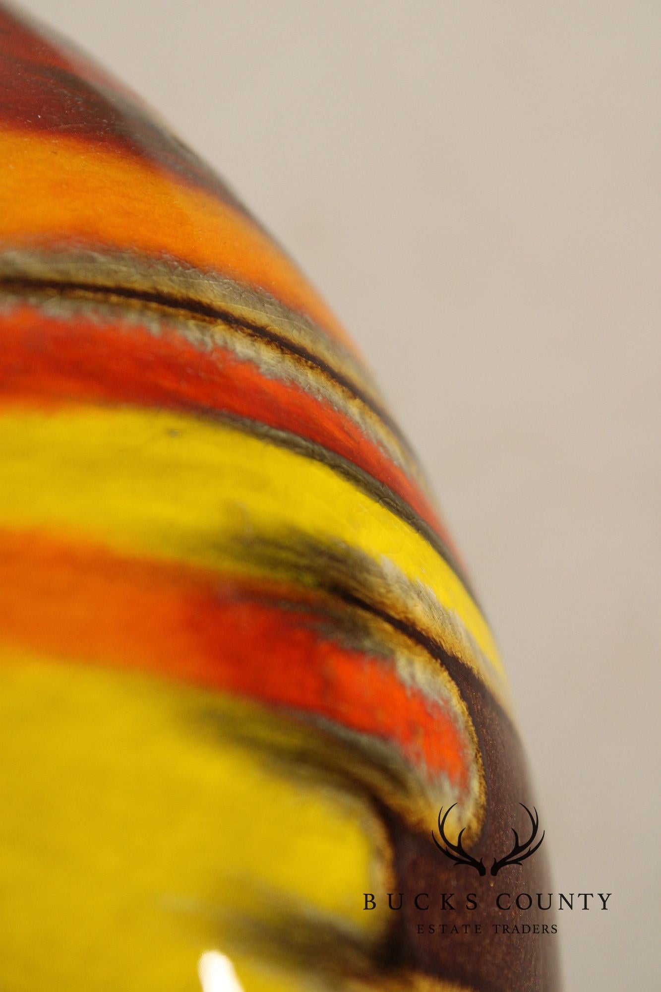 Mid Century Modern Pair of Drip Glazed Porcelain Table Lamps