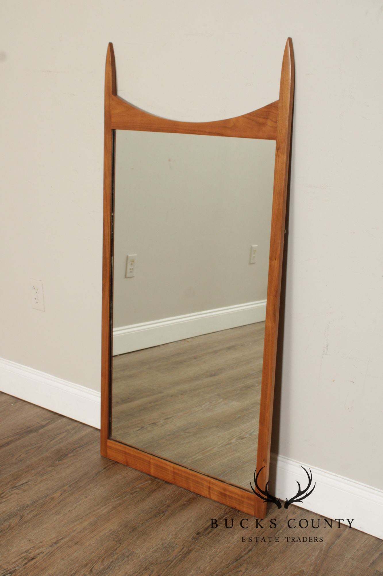 Mid Century Modern Walnut Wall Mirror