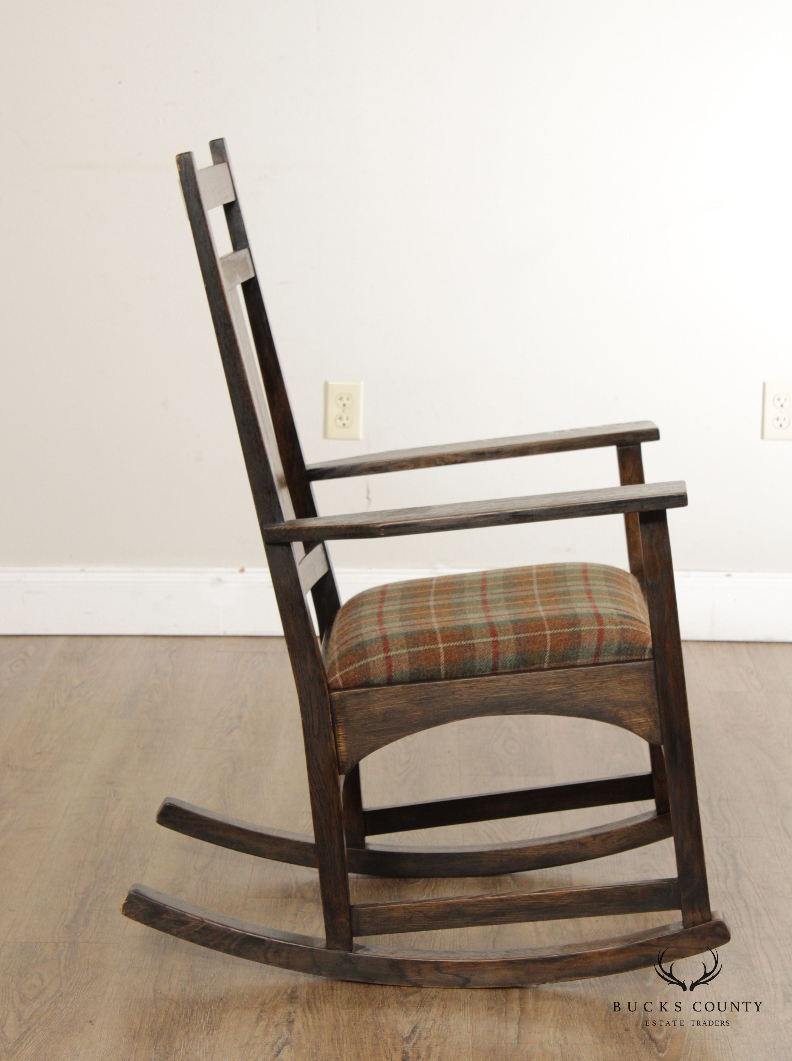 Stickley Mission Collection Harvey Ellis Oak Rocking Chair