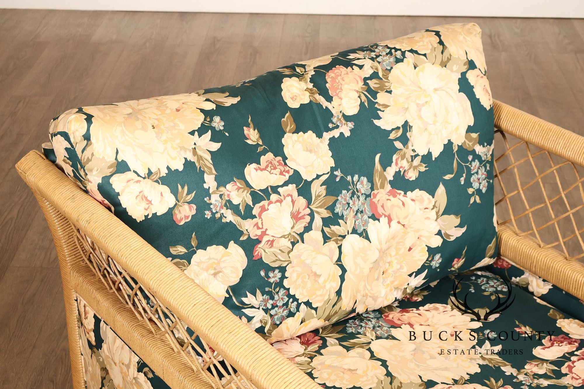 Lexington Henry Link Furniture Wicker Upholstered Lounge Chair