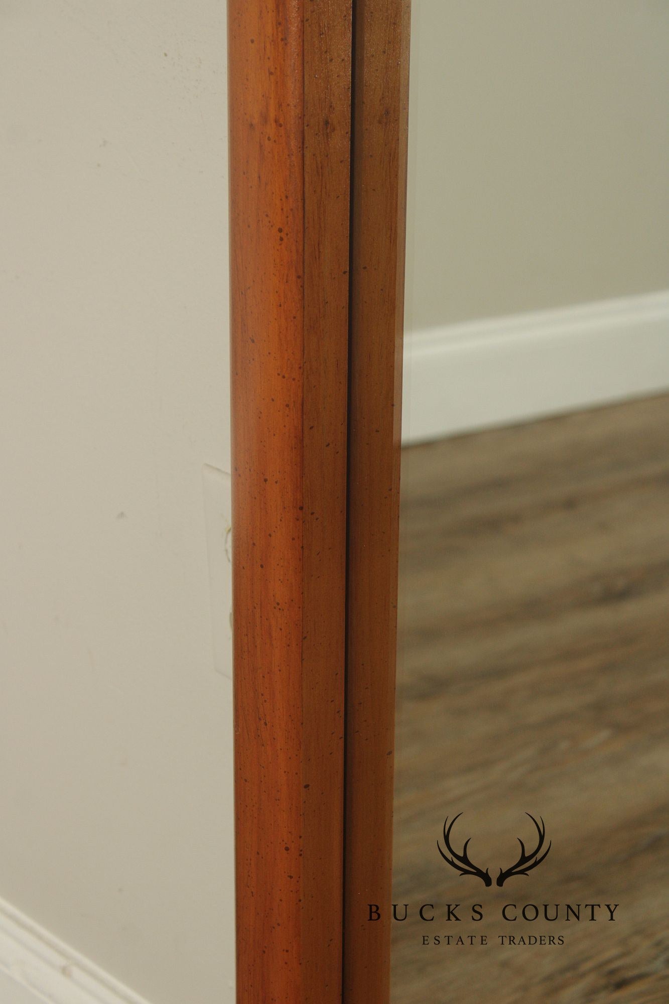 Stanley Furniture Country Pine and Wicker Mirror