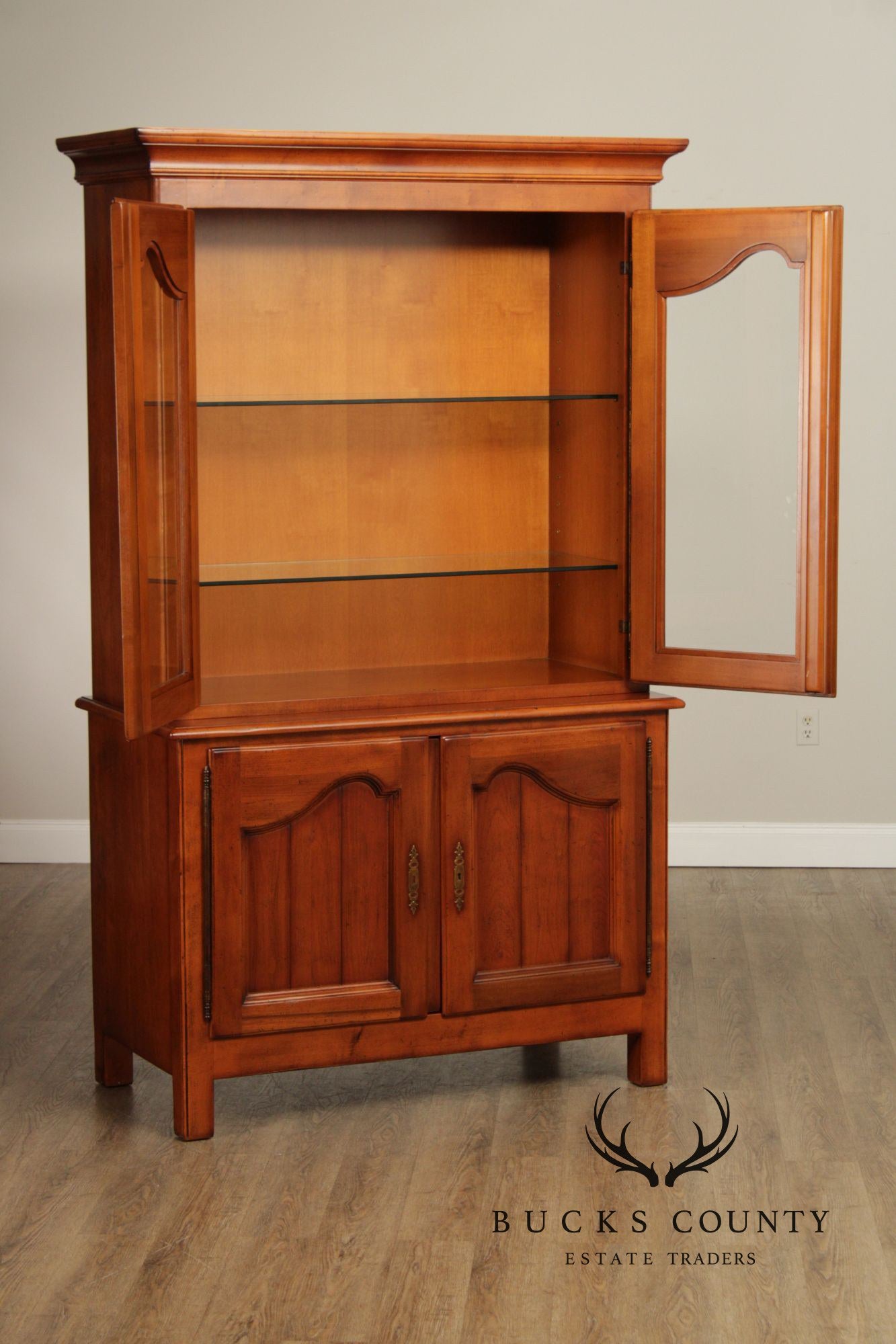 Guido Michele Italian Provincial China Display Cabinet