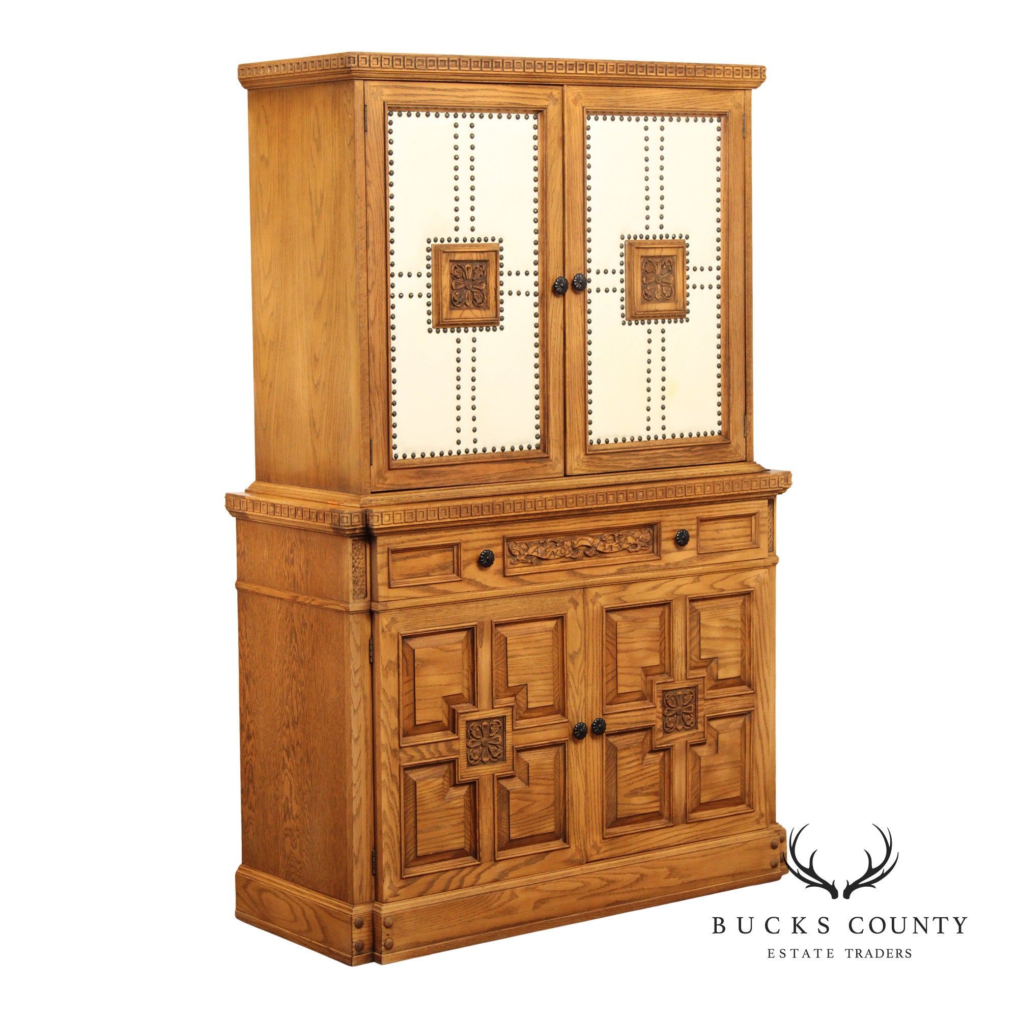 Romweber Viking Oak Vintage Two Door Cabinet