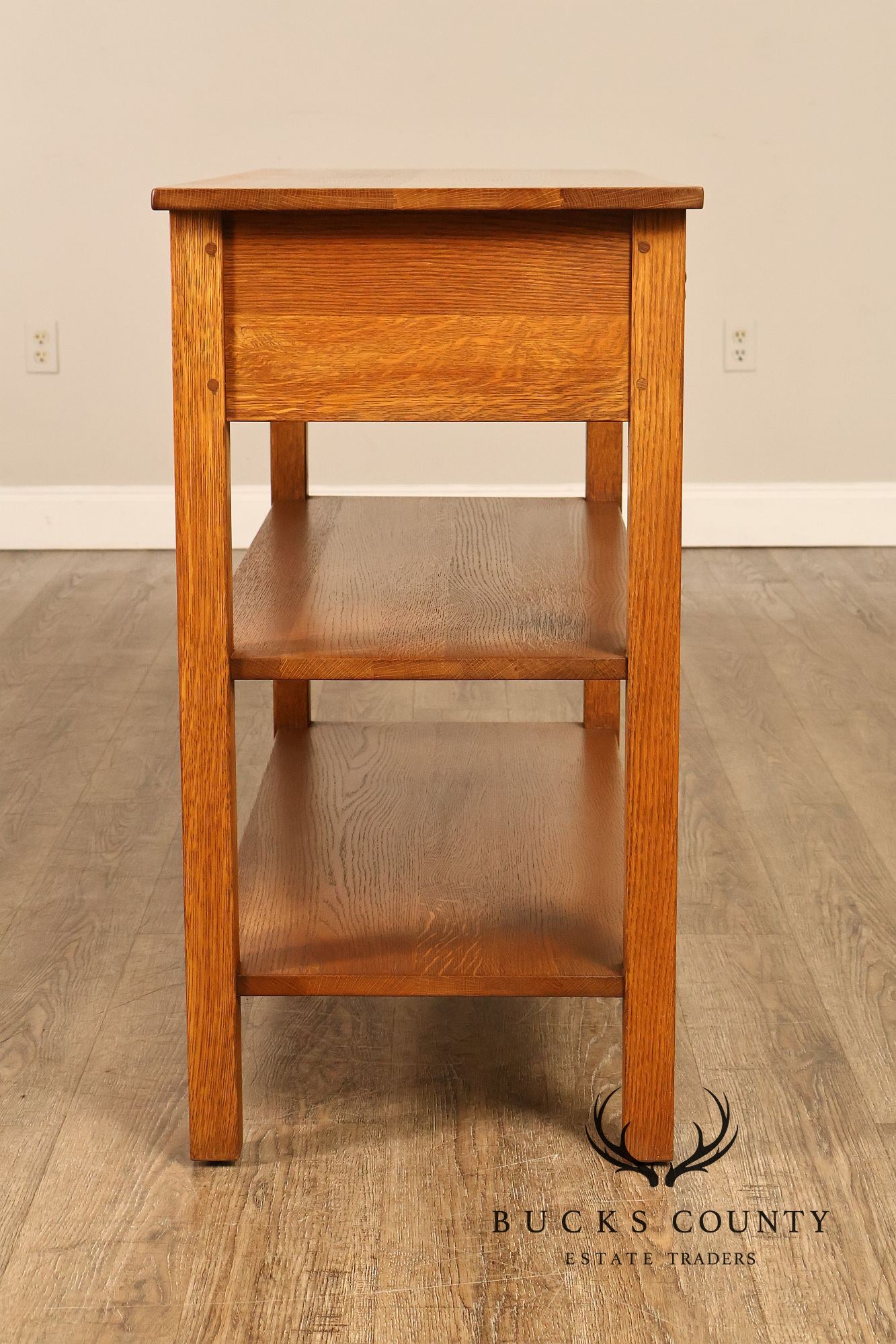 Stickley Mission Collection Oak Console Sofa Table