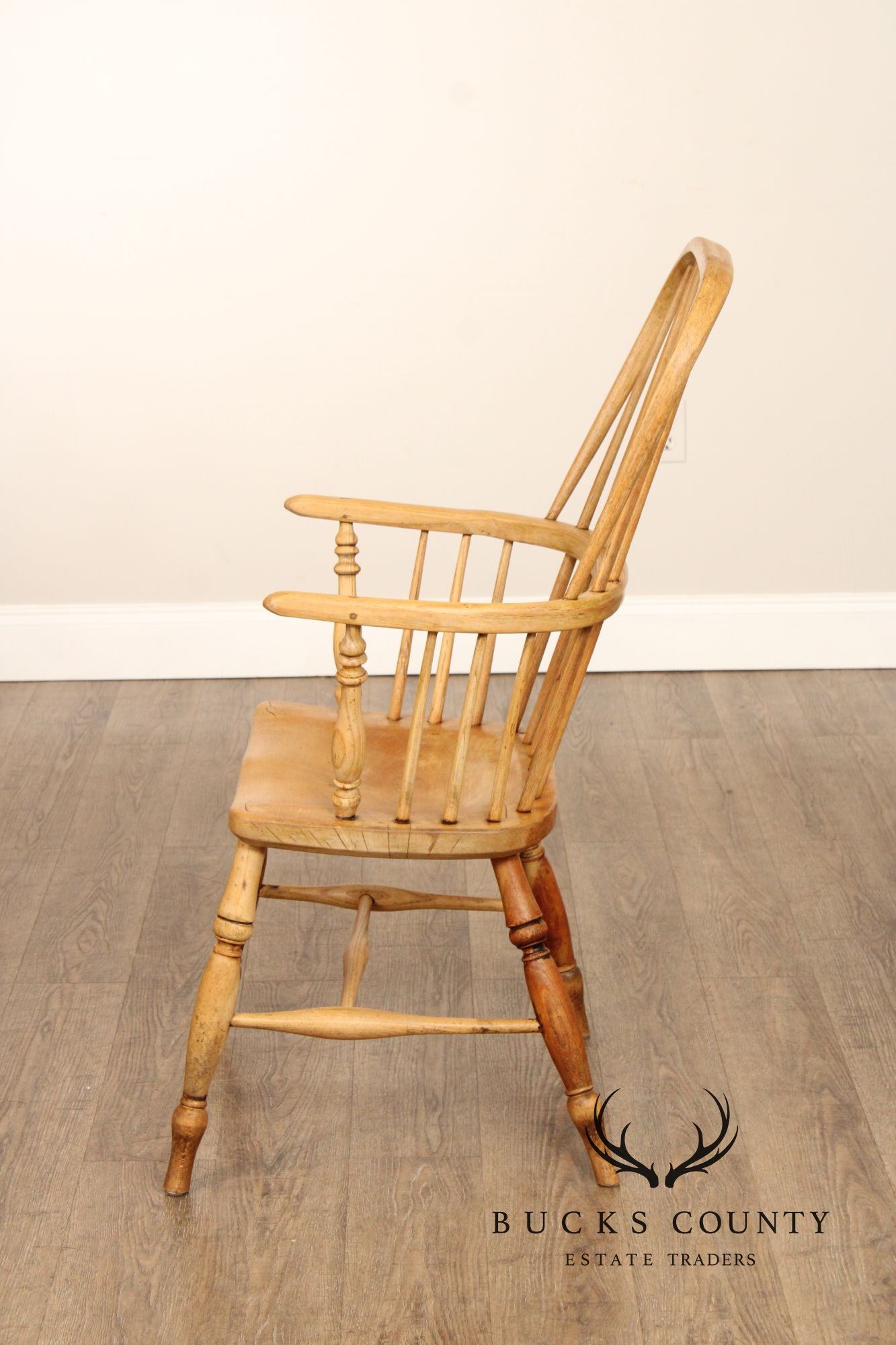 Antique English Oak Windsor Armchair
