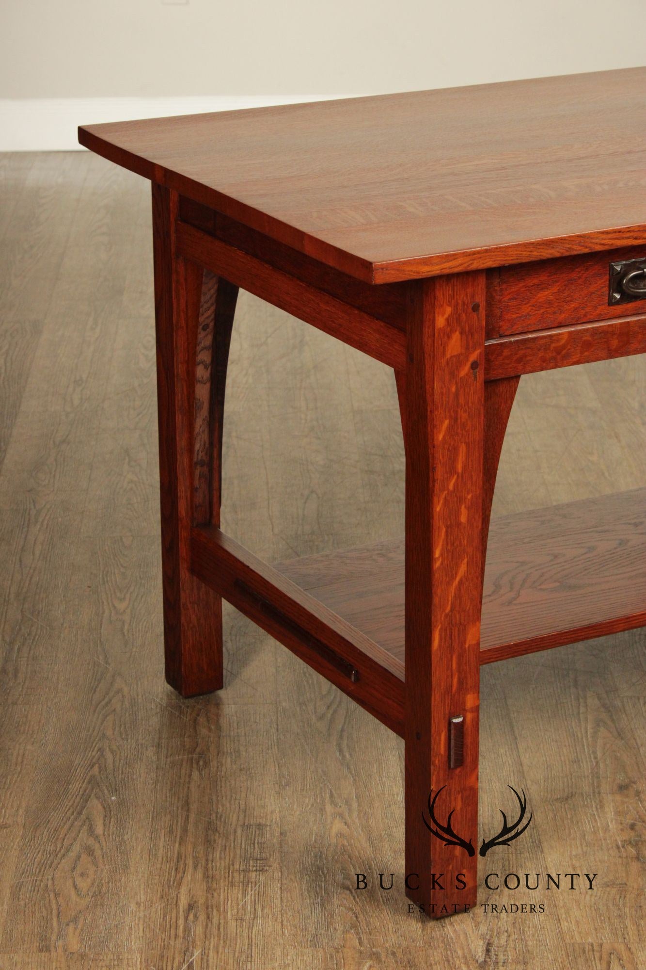 Gustav Stickley Antique Mission Oak Library Desk