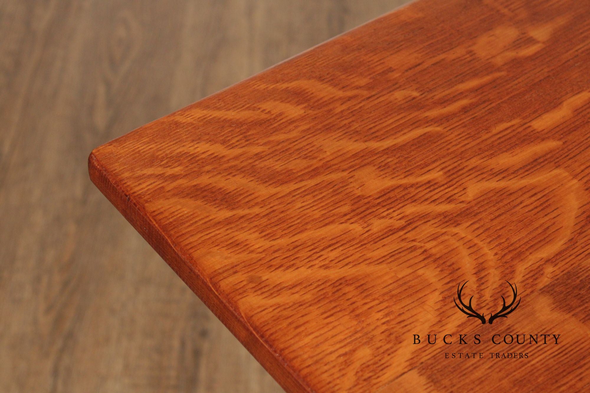 L. & J.G. Stickley Antique Mission Oak Library Table Writing Desk