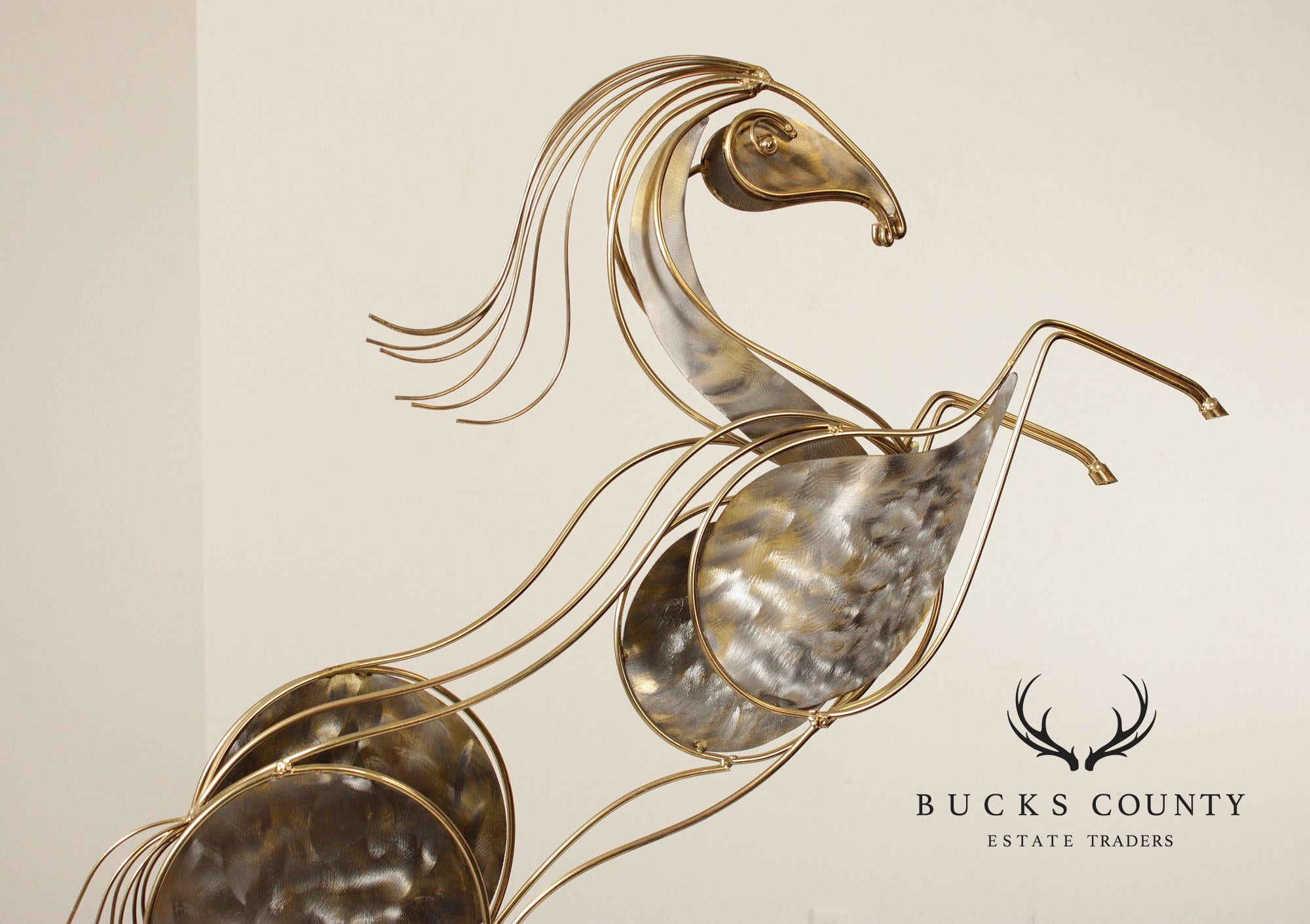 Curtis Jere Post Modern Rearing Horse Sculpture