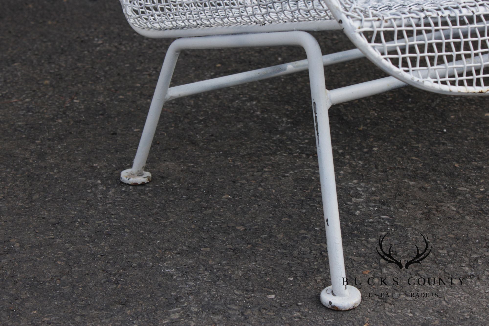 Russell Woodard Mid Century Modern 'Sculptura' Wrought Iron Settee