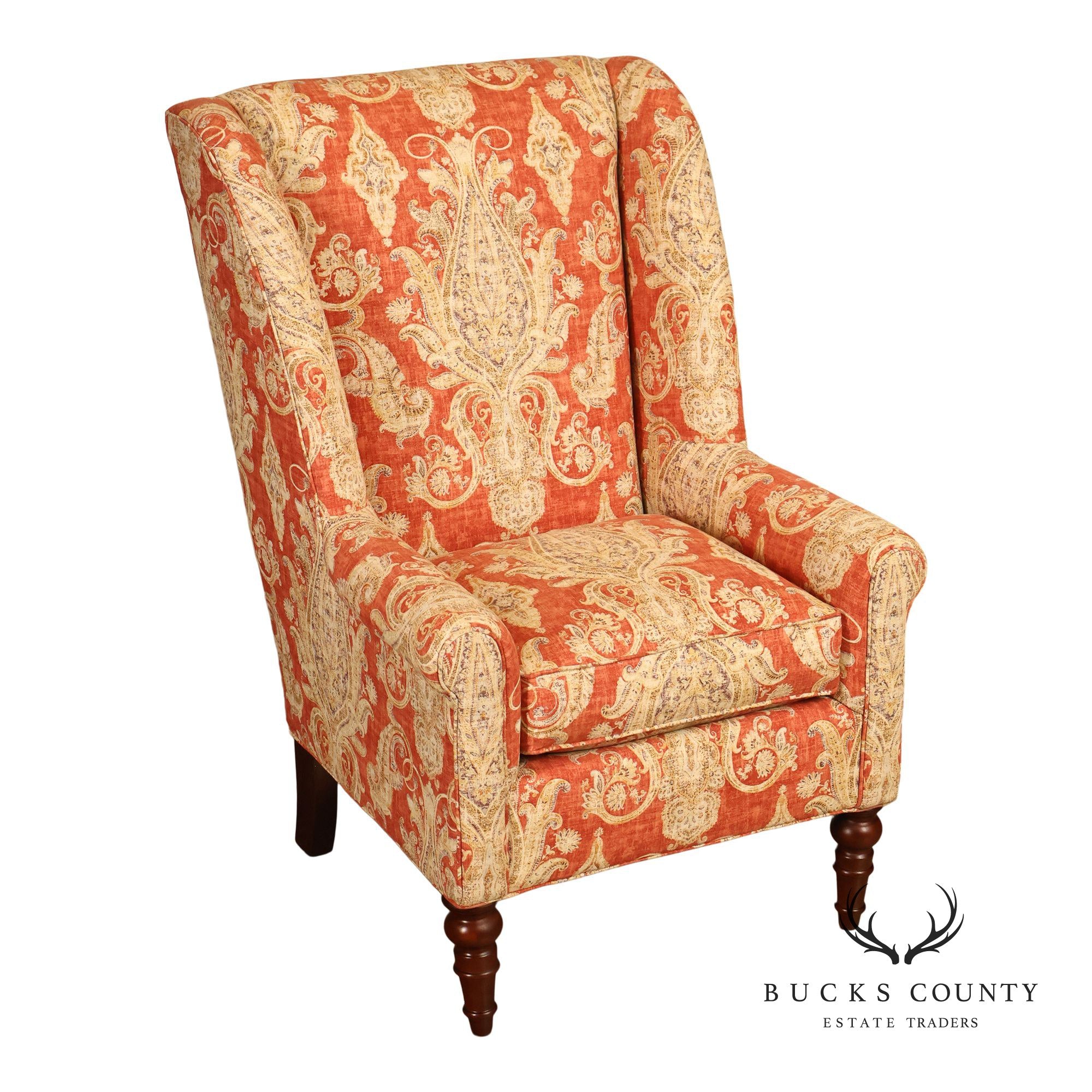 Craftmaster Upholstered Wing Back Armchair