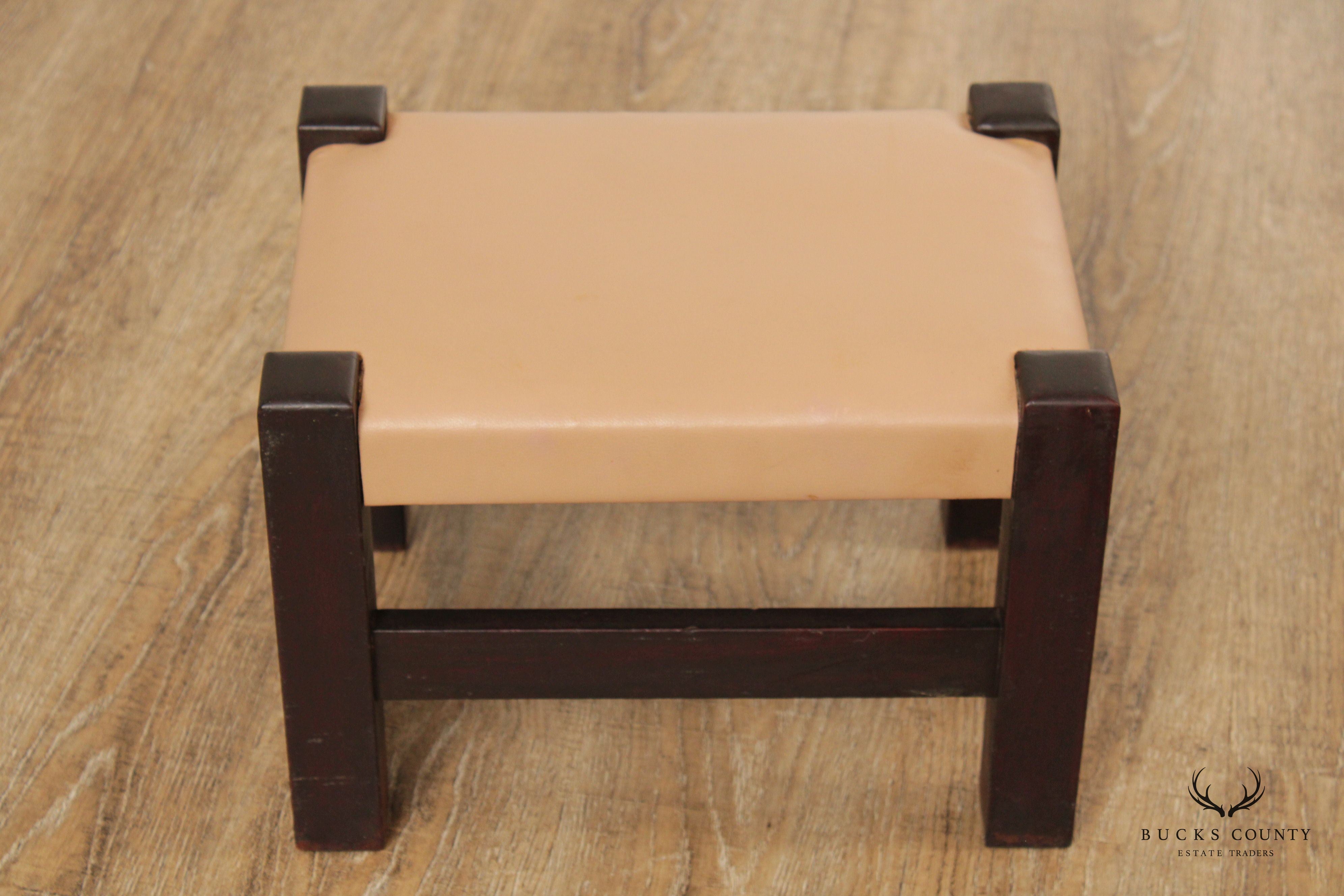 Frank S. Harden Co. Antique Mission Footstool