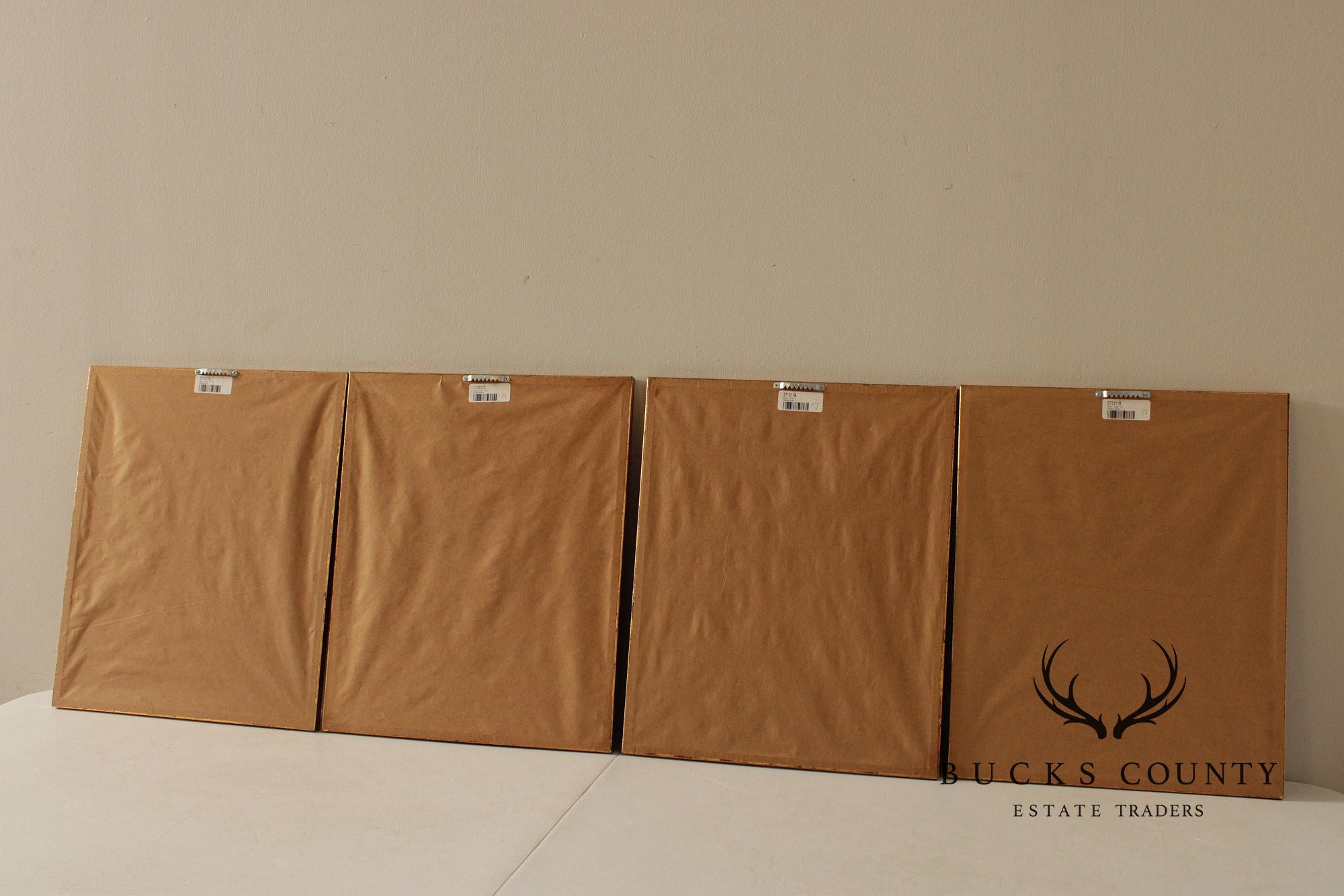 Set of Four Framed Decorative Botanical Prints