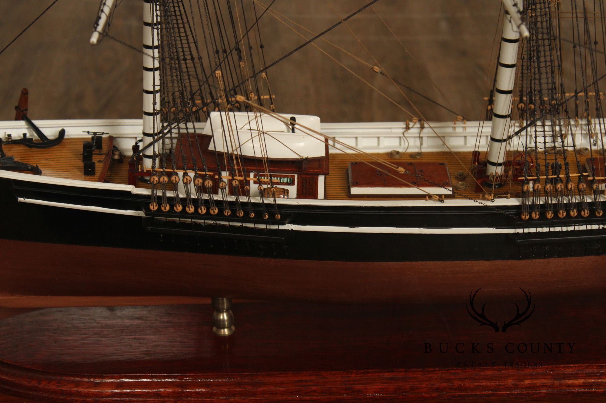 Model Ship 'Sovereign of the Seas' In Display Case