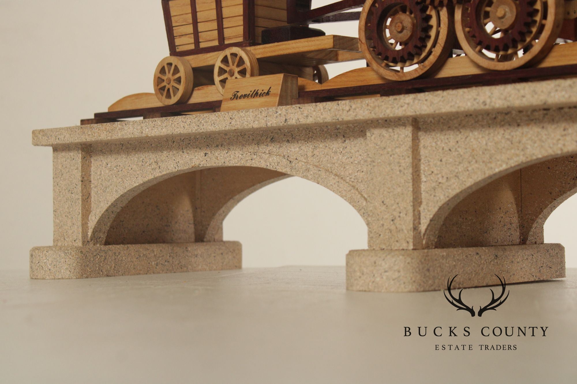 Philip Jacoby Carved Wood Model Train