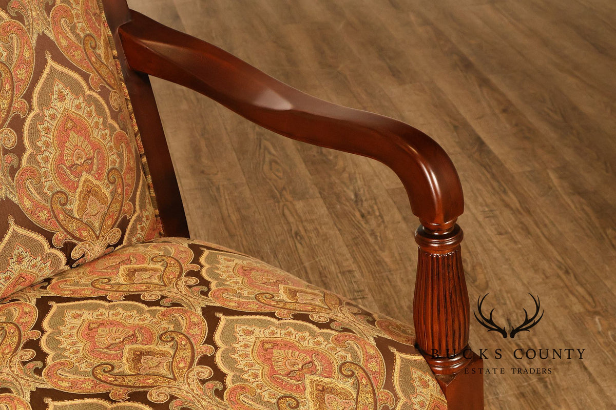 Fairfield Regency Style Pair of Open Armchairs