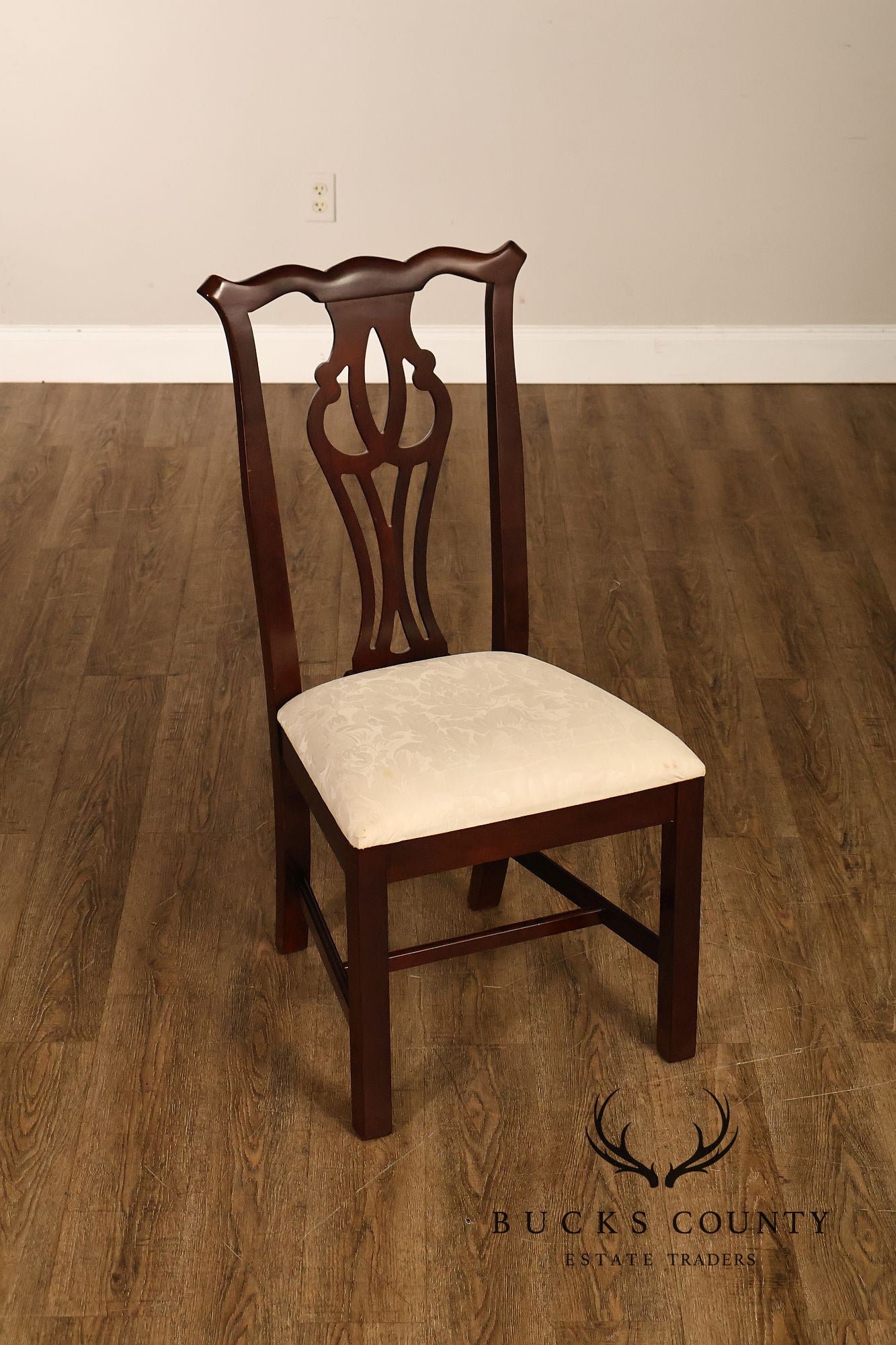 Thomasville Chippendale Style Mahogany Set Of Six Dining Chairs