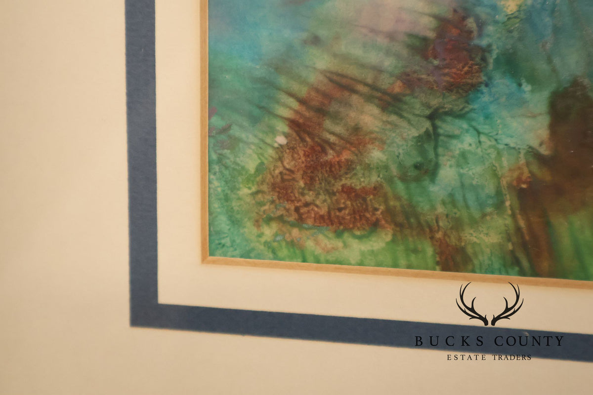 Suzanne Marinell Melted Wax Painting, Underwater