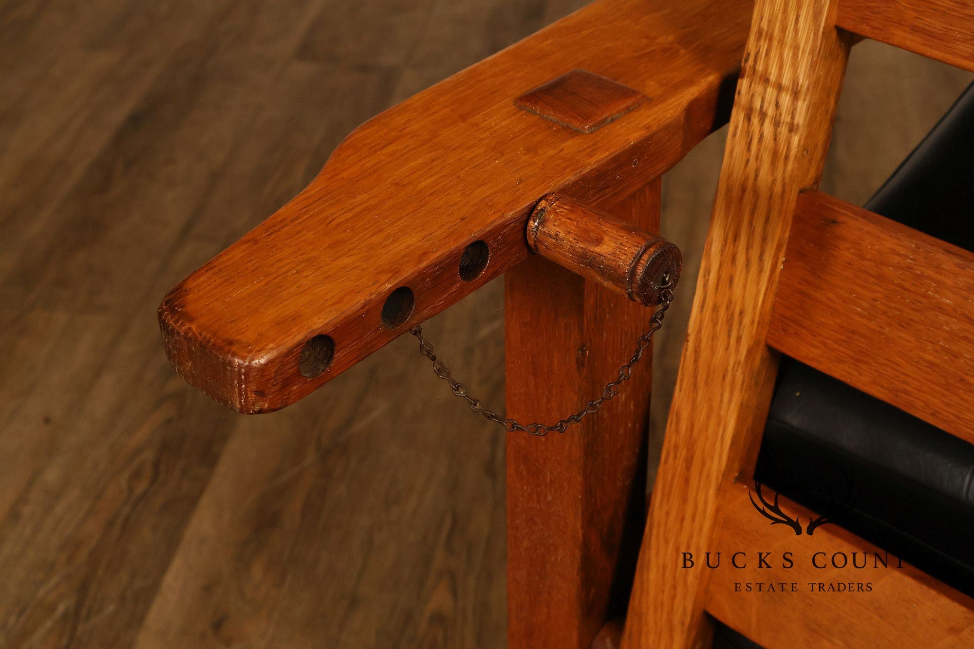 Antique Stickley Brothers Mission Oak Adjustable Morris Chair