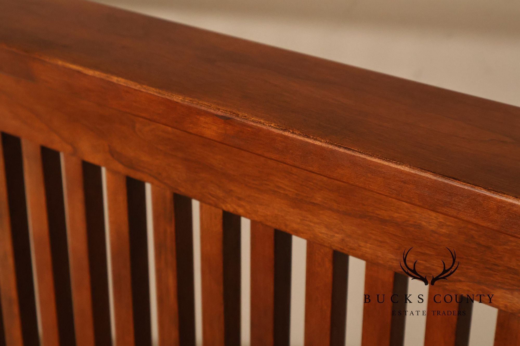 Stickley Mission Collection Queen Size Cherry Spindle Bed