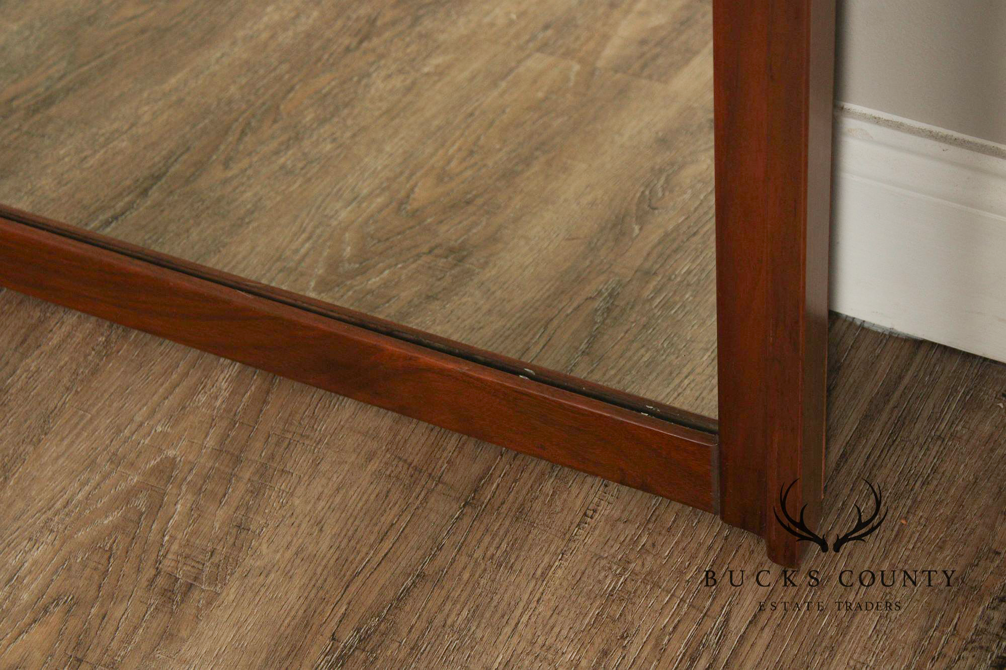 Mid Century Modern Brutalist Burl And Walnut Mirror