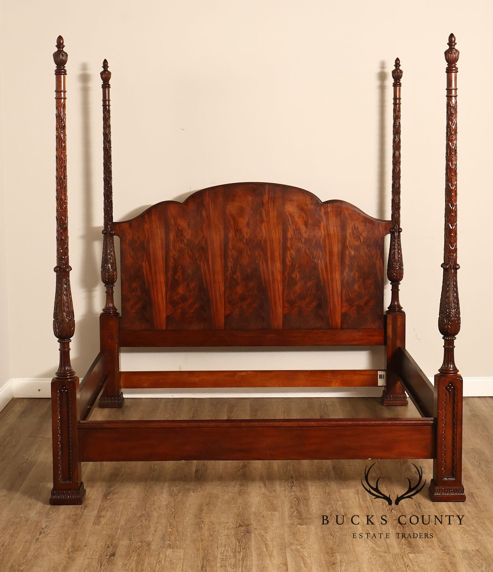 Oscar De La Renta For Century Furniture Mahogany King Size Poster Bed