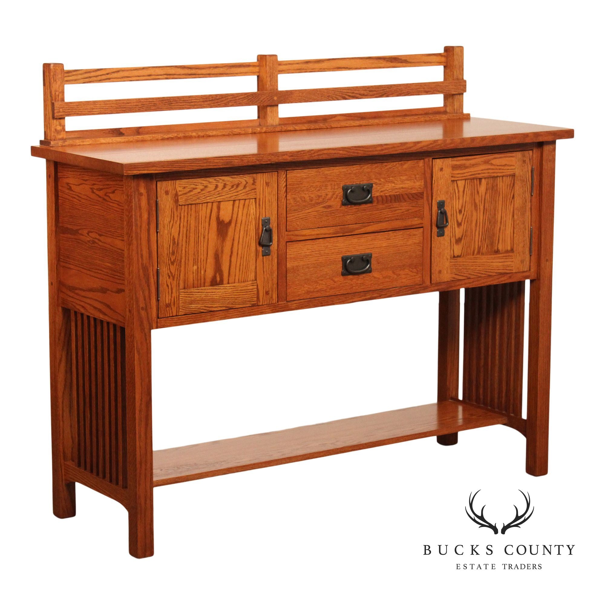Mission Style Custom Quality Solid Oak Sideboard