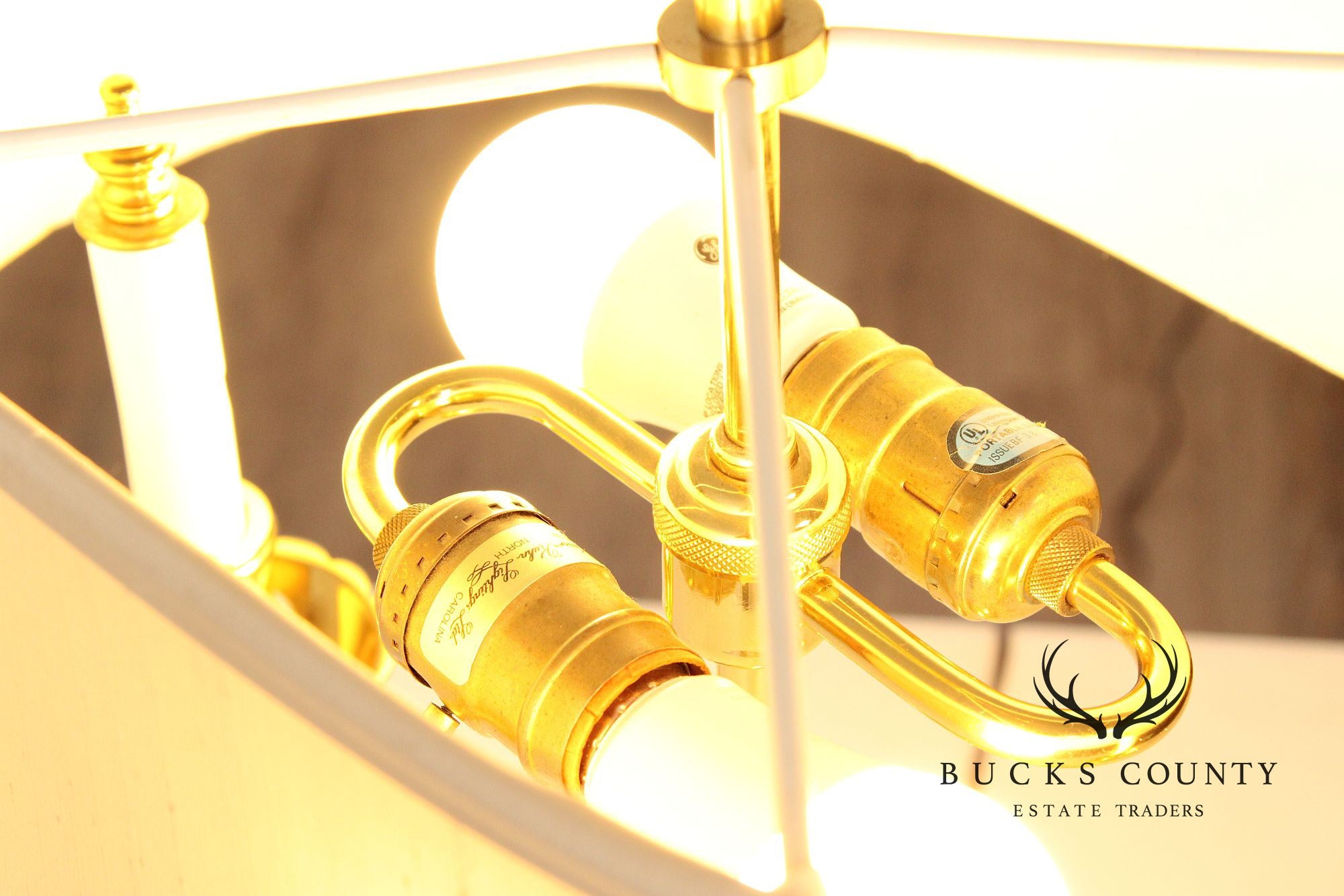 Kaiser Kuhn Brass Bouillotte Table Lamp