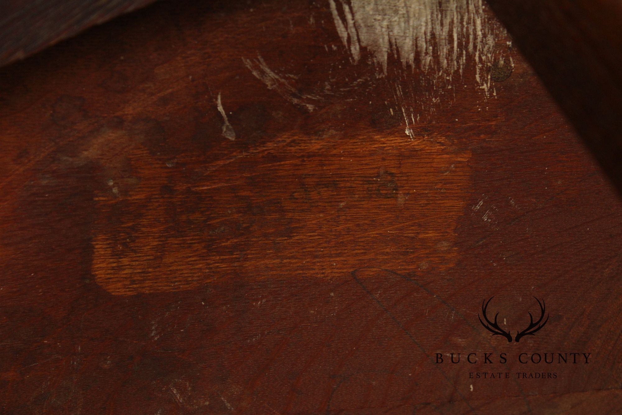 Antique Stickley Brothers Mission Oak Oval Lamp Table