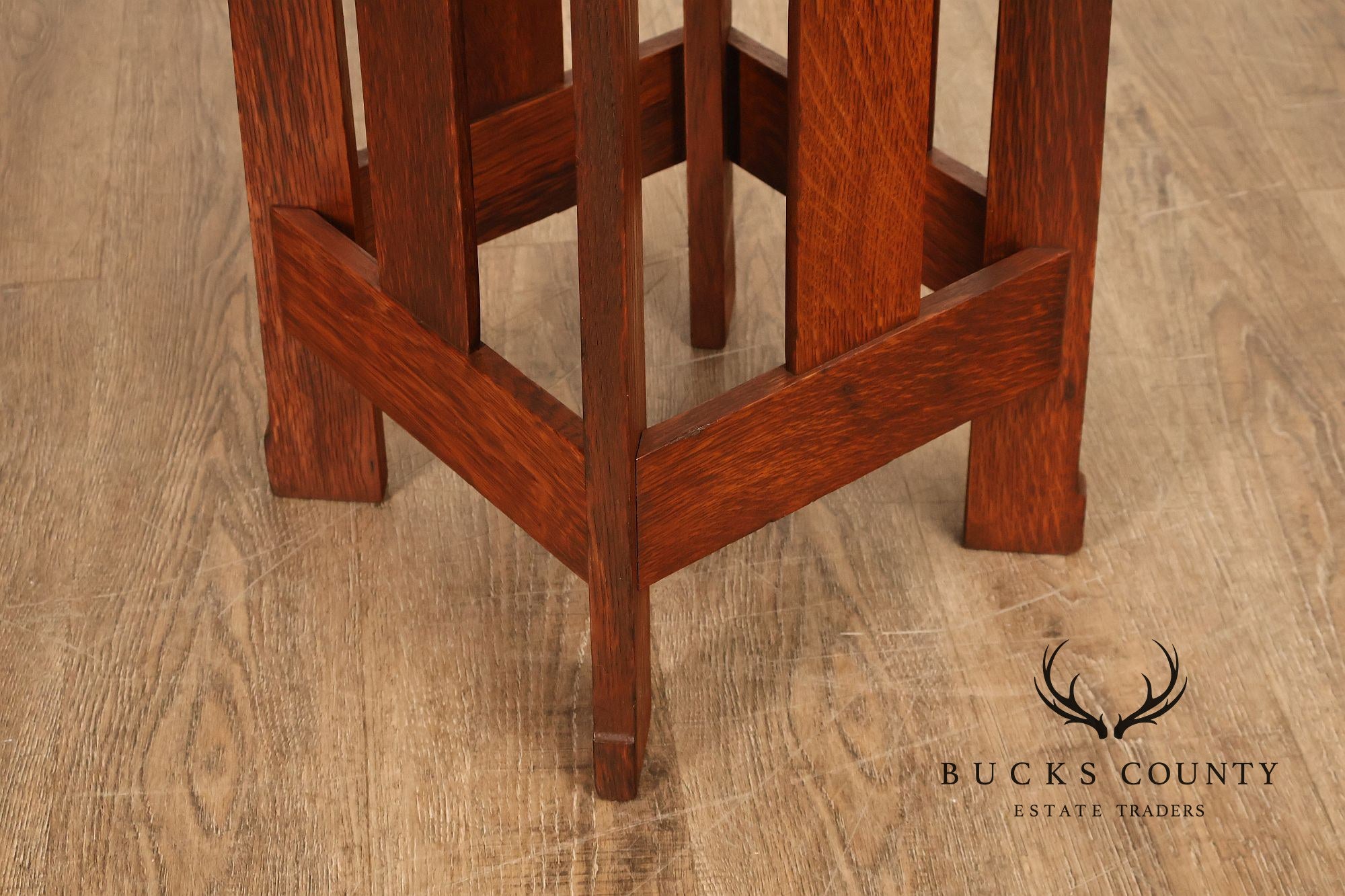 Stickley Brothers Antique Mission Oak Tabouret