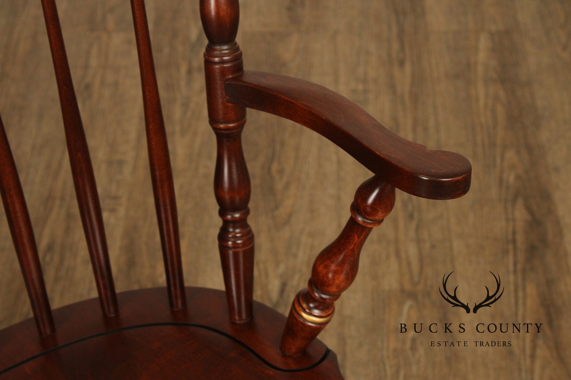 Hitchcock Stencil-Decorated Cherry Windsor Armchair