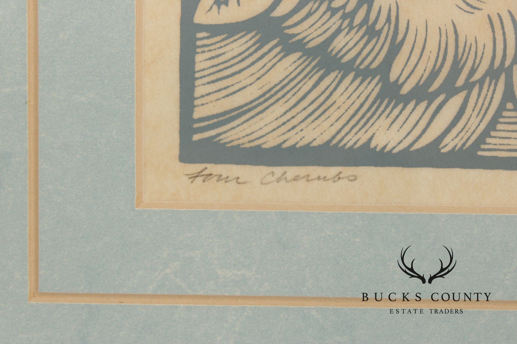 Allen Bjorkman Renaissance Style Print, 'Four Cherubs'