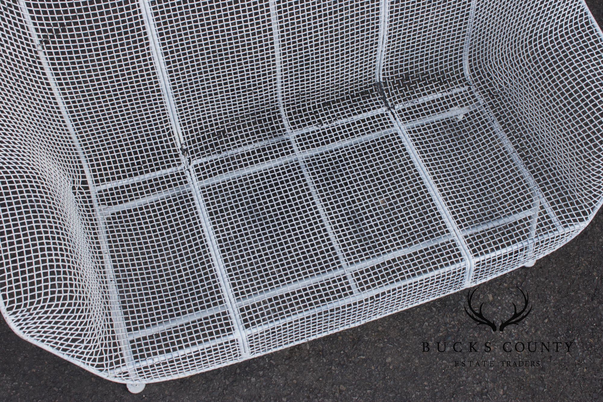 Russell Woodard Mid Century Modern 'Sculptura' Wrought Iron Settee