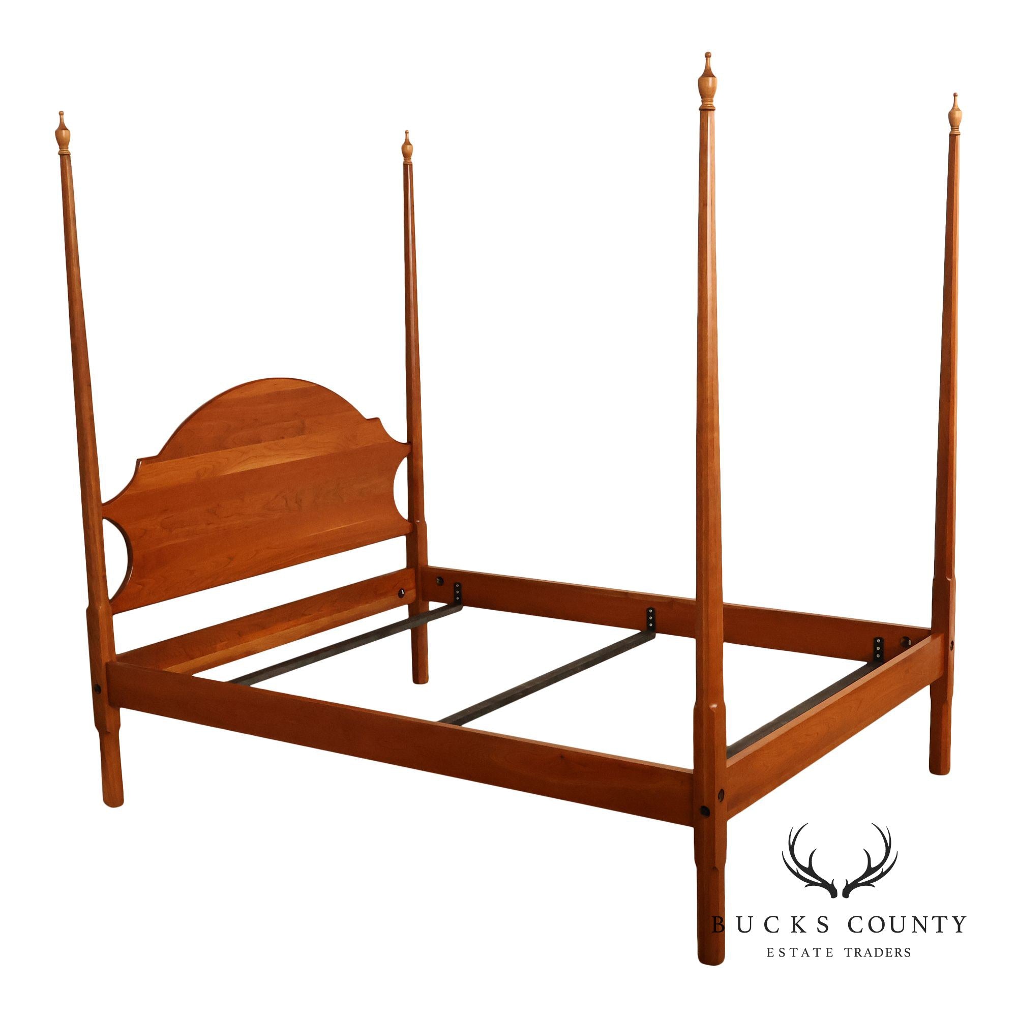 Custom Quality Solid Cherry Queen Size Poster Bed