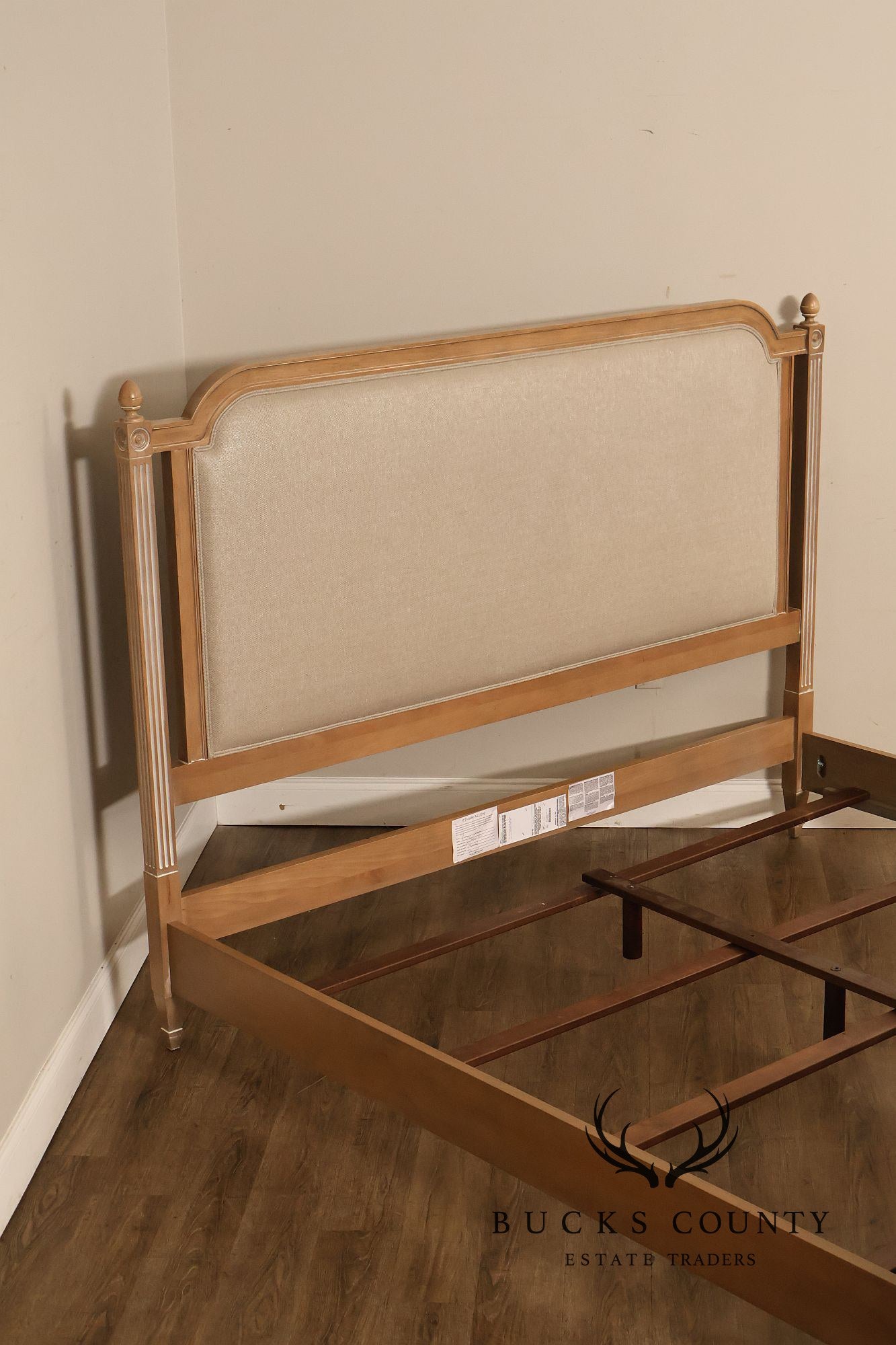 Ethan Allen King 'Allesandra' Upholstered Bed Frame