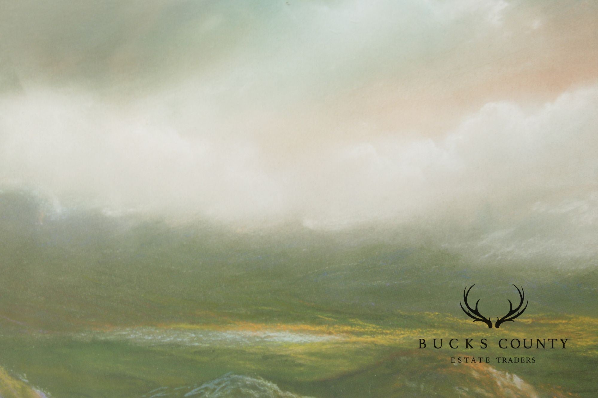 Philip Gray Impressionist Style LandHand Signed Print, 'Croagh Patrick, Co. Mayo'