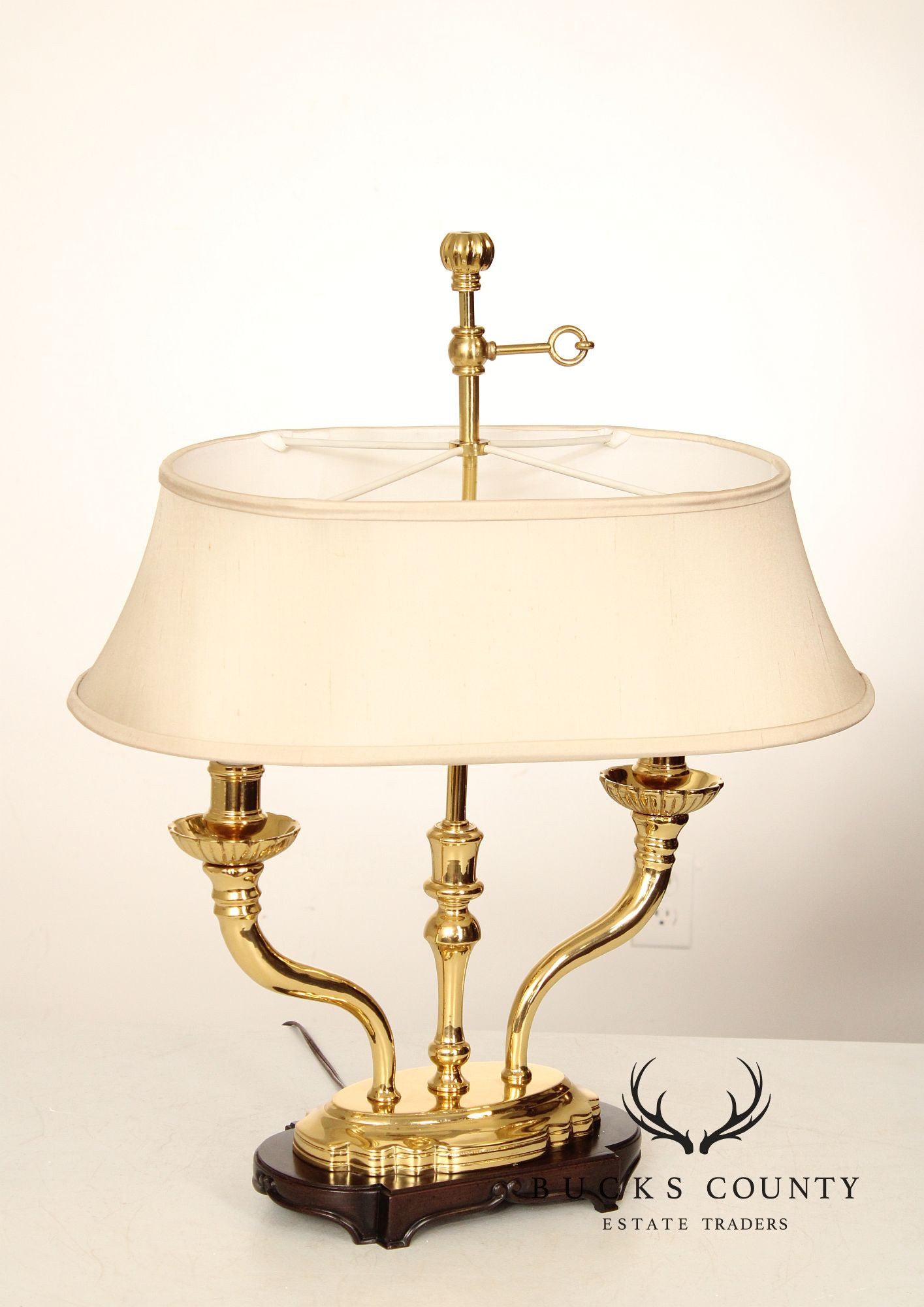 Kaiser Kuhn Brass Bouillotte Table Lamp